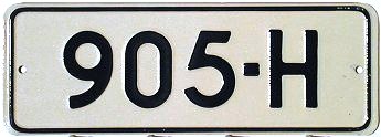 Finland license plate