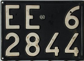Italy license plate