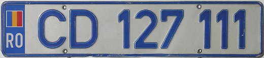 Romania license plate
