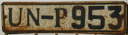 United Nations license plate