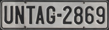 United Nations license plate